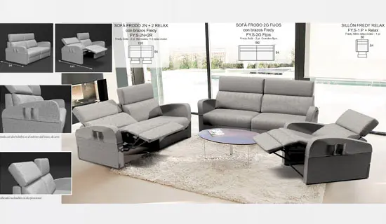 Sillón con asiento relax motorizado