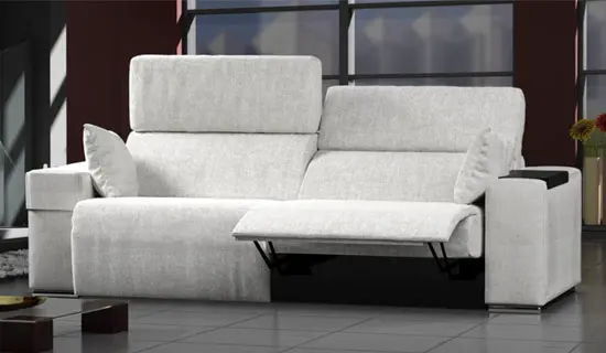 sofa de 2 plazas y asientos relax motorizados