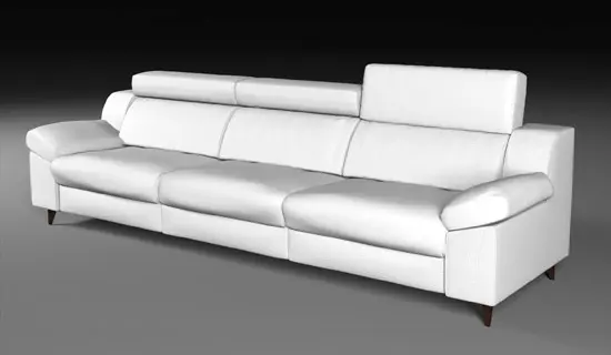 sofa de 3 plazas con cabeceros reclinables