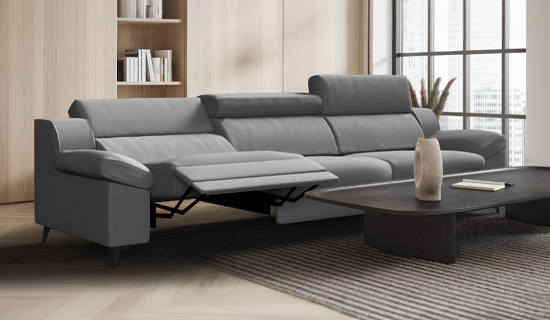 sofa 3 plazas reclinables motorizadas