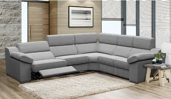 Rinconera con asientos reclinables relax motorizados