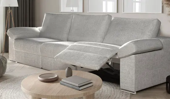 sofa de 2 plazas y asientos relax motorizados