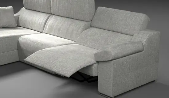 Detalle de plaza relax motorizada extendida