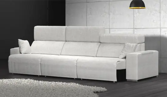 sofa de 3 plazas y asientos deslizantes