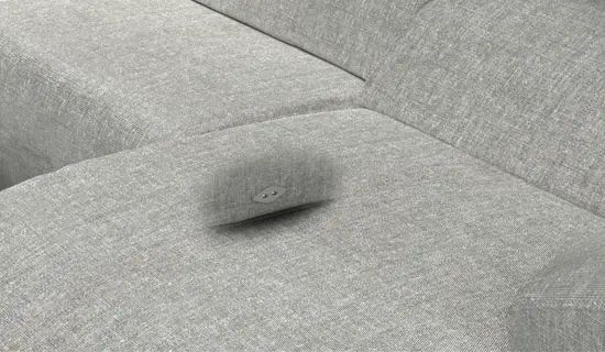 Detalle de botonera de relax motorizado interior