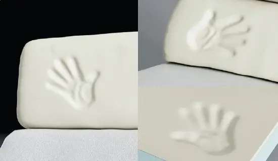 Detalle de viscoelástica en riñonera y cabezal